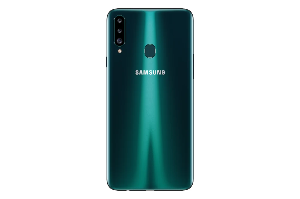 Galaxy A20s với màu xanh ngọc lục ấn tượng