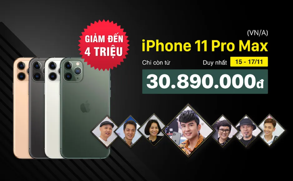 iPhone 11 Pro Max phiên bản chính hãng VNA giảm thẳng 4 triệu đồng  ảnh 1 iPhone 11 Pro Max phiên bản chính hãng VNA giảm thẳng 4 triệu đồng  ảnh 1
