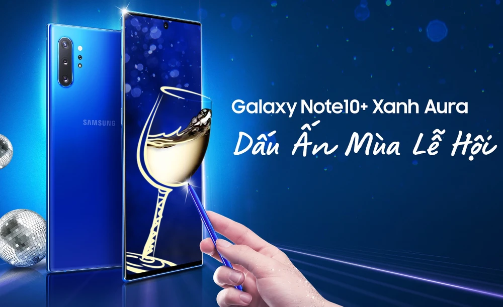 Galaxy Note10+ phiên bản màu Xanh Aura 