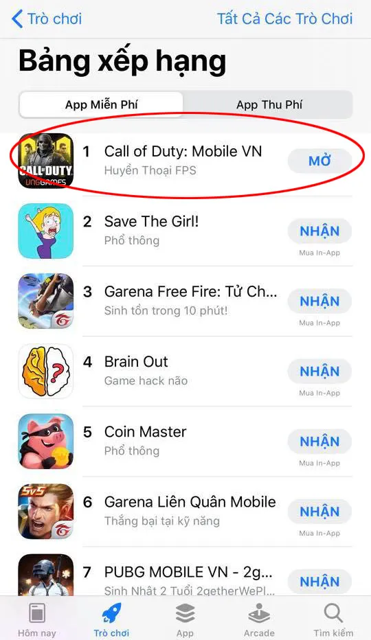 Call of Duty: Mobile VN đứng top 1 download trên App Store ngay ngày đầu ra mắt ảnh 1 Call of Duty: Mobile VN đứng top 1 download trên App Store ngay ngày đầu ra mắt ảnh 1