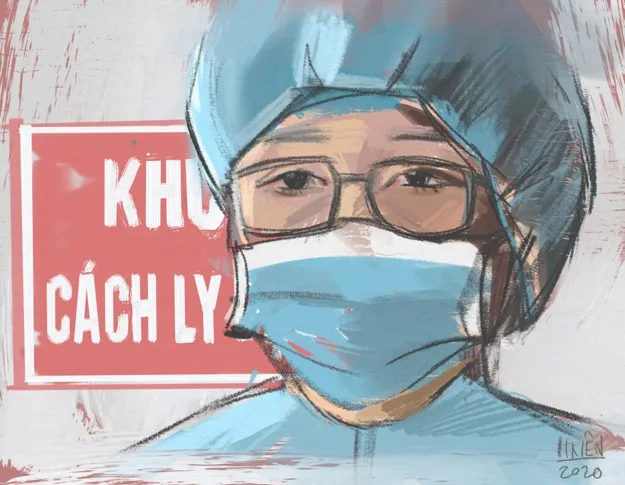 Cộng đồng mạng lan tỏa những bức tranh “Ở nhà an toàn, cảm ơn bác sĩ”  ảnh 3