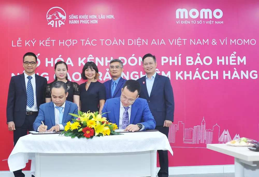 Ví MoMo và AIA hợp tác toàn diện và triển khai kênh thanh toán chiến lược  ảnh 2