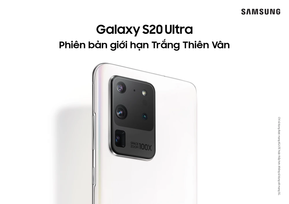 Galaxy S20 Ultra phiên bản giới hạn Trắng Thiên Vân ra mắt tại thị trường Việt Nam 