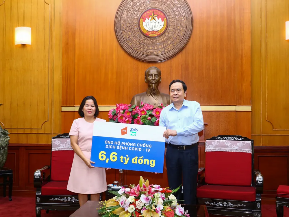 ZaloPay trao tặng thêm 1,6 tỷ đồng hỗ trợ hoạt động phòng chống dịch bệnh Covid-19 ảnh 1 ZaloPay trao tặng thêm 1,6 tỷ đồng hỗ trợ hoạt động phòng chống dịch bệnh Covid-19 ảnh 1
