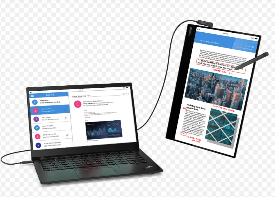 Lenovo: ThinkVision M14t với thiết kế màn hình14 inch FHD, nặng 698 gram ảnh 1