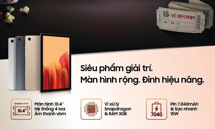 Galaxy Tab A7 gần 8 triệu đồng ảnh 1 Galaxy Tab A7 gần 8 triệu đồng ảnh 1