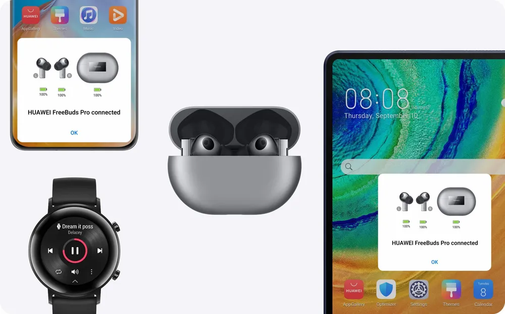 Huawei FreeBuds Pro, tai nghe không dây đầu tiên sở hữu công nghệ sạc nhanh kép ảnh 2