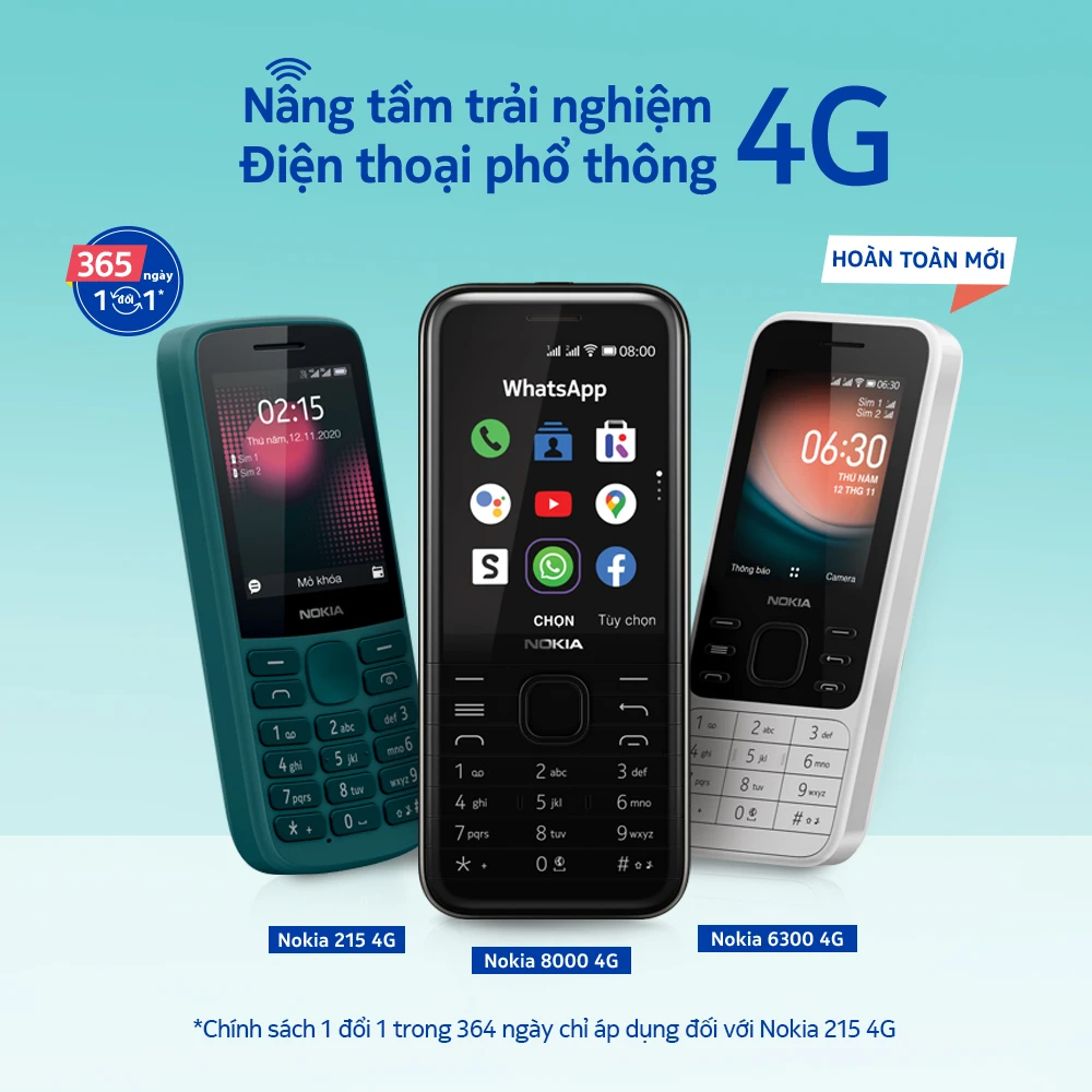 Nokia ra mắt 3 dòng điện thoại phổ thông mới