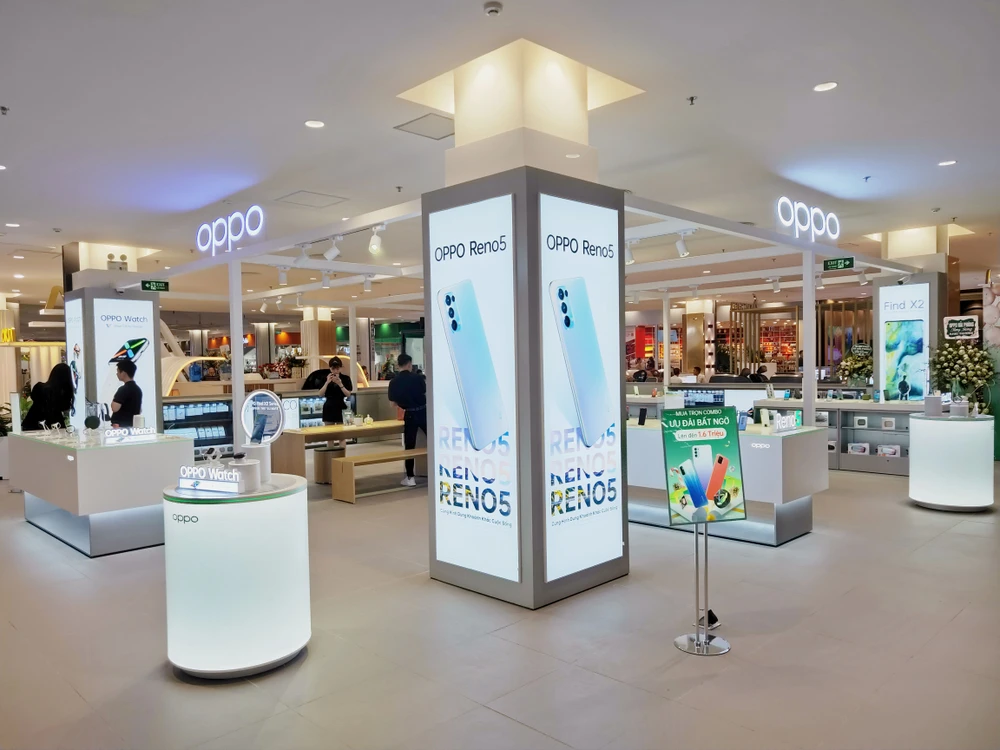 Cửa hàng trải nghiệm chính hãng thứ 9 của OPPO toạ lạc tại tầng 3, trung tâm Aeon Mall Hải Phòng, quận Lê Chân, TP Hải Phòng