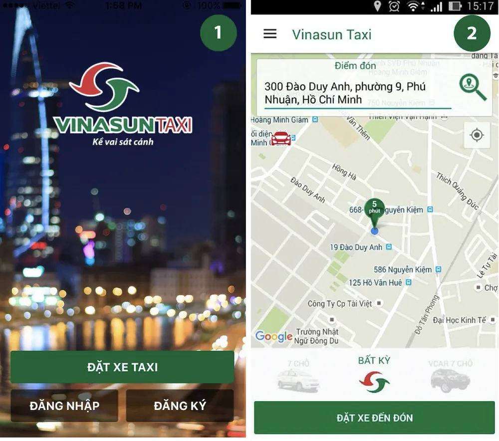 Trải nghiệm Vinasun app: Nhiều tiện lợi! ảnh 3 Trải nghiệm Vinasun app: Nhiều tiện lợi! ảnh 3