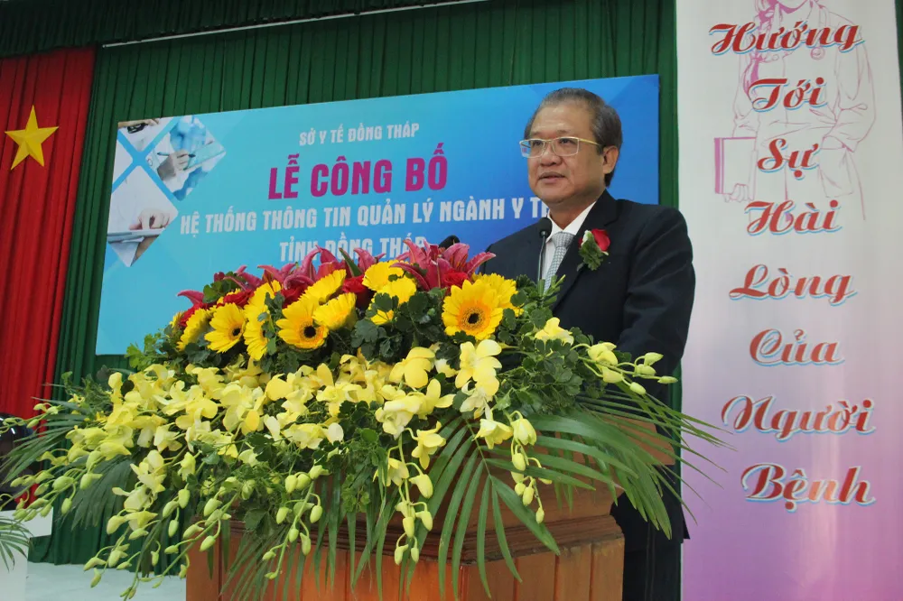 Đồng Tháp ra mắt Hệ thống thông tin quản lý ngành y tế ảnh 1