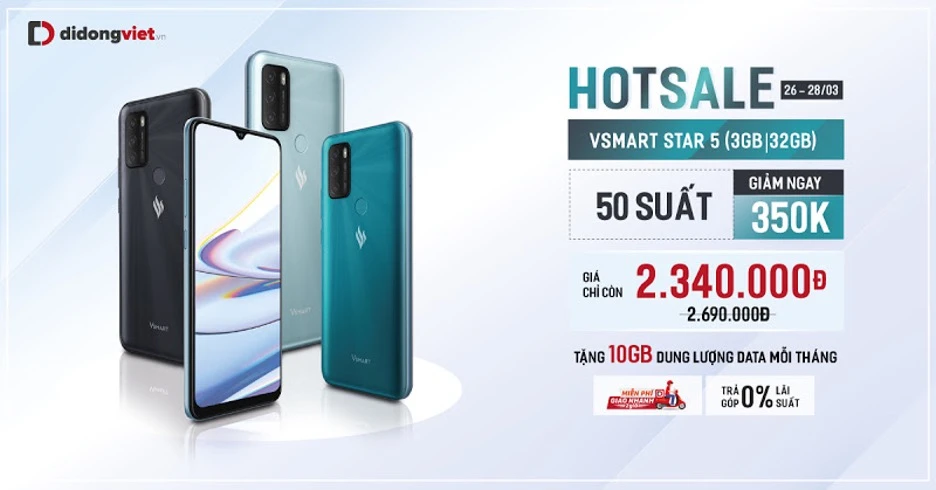 Vsmart Star 5 với mức giá chỉ 2,34 triệu đồng