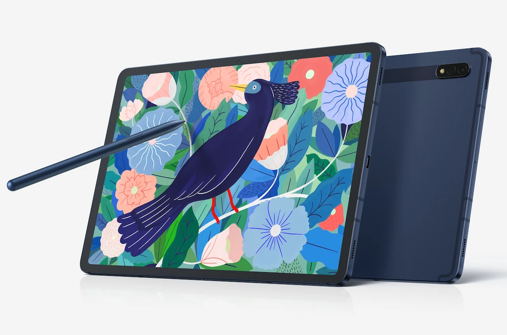 Galaxy Tab S7 và Galaxy Tab S7+ đều thoải mái dùng với bút Spen