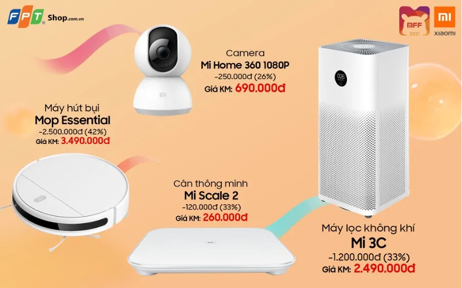 Hệ sinh thái Xiaomi chính hãng lên kệ, FPT Shop giảm giá đến 50% ảnh 1 Hệ sinh thái Xiaomi chính hãng lên kệ, FPT Shop giảm giá đến 50% ảnh 1