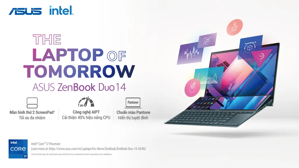 ZenBook Duo 14 UX482 laptop có thiết kế 2 màn hình  ảnh 5