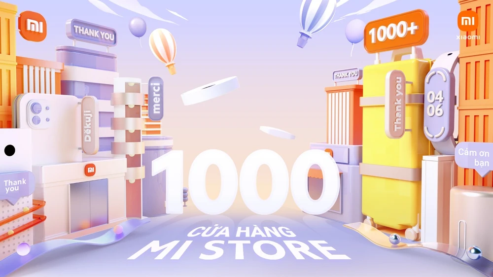 Xiaomi cán mốc 1000 Mi Store trên toàn thế giới