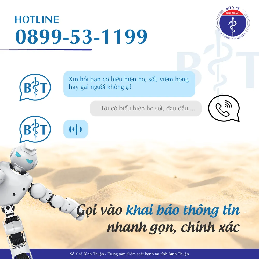 “Robot Call” phòng chống Covid-19 tiếp tục được ứng dụng tại Bình Thuận ảnh 2 “Robot Call” phòng chống Covid-19 tiếp tục được ứng dụng tại Bình Thuận ảnh 2