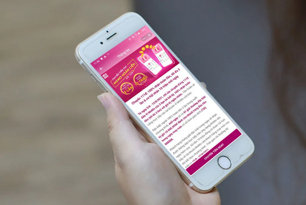 MoMo: Chuyển tiền và nhận được tiền cùng nhiều giải thưởng hấp dẫn ảnh 1 MoMo: Chuyển tiền và nhận được tiền cùng nhiều giải thưởng hấp dẫn ảnh 1