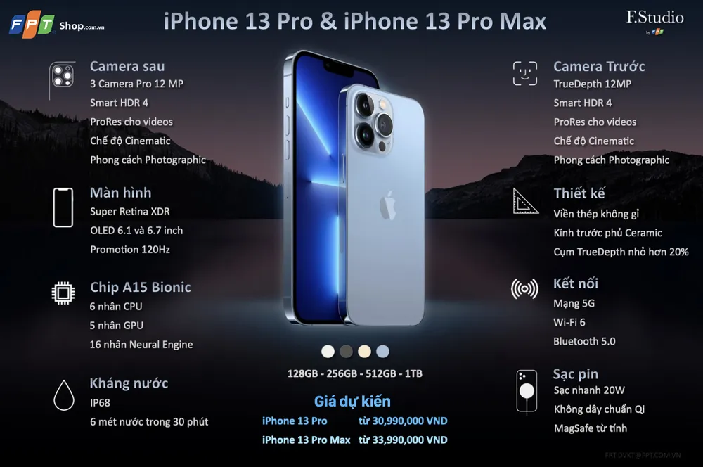 iPhone 13 Series ở FPT Shop có giá dự kiến thấp nhất 21,99 triệu đồng, ngày 29-10 mở bán ảnh 1