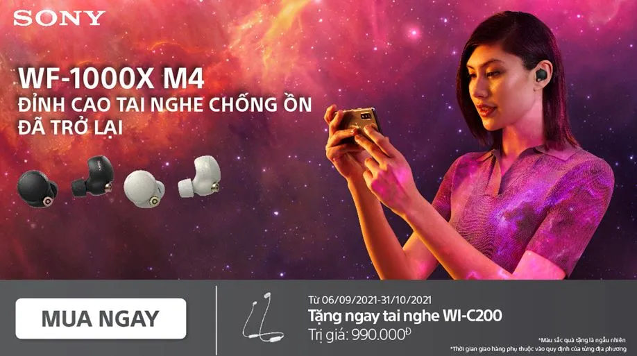 Sony WF-1000XM4 trở lại cùng chương trình khuyến mãi hấp dẫn ảnh 5