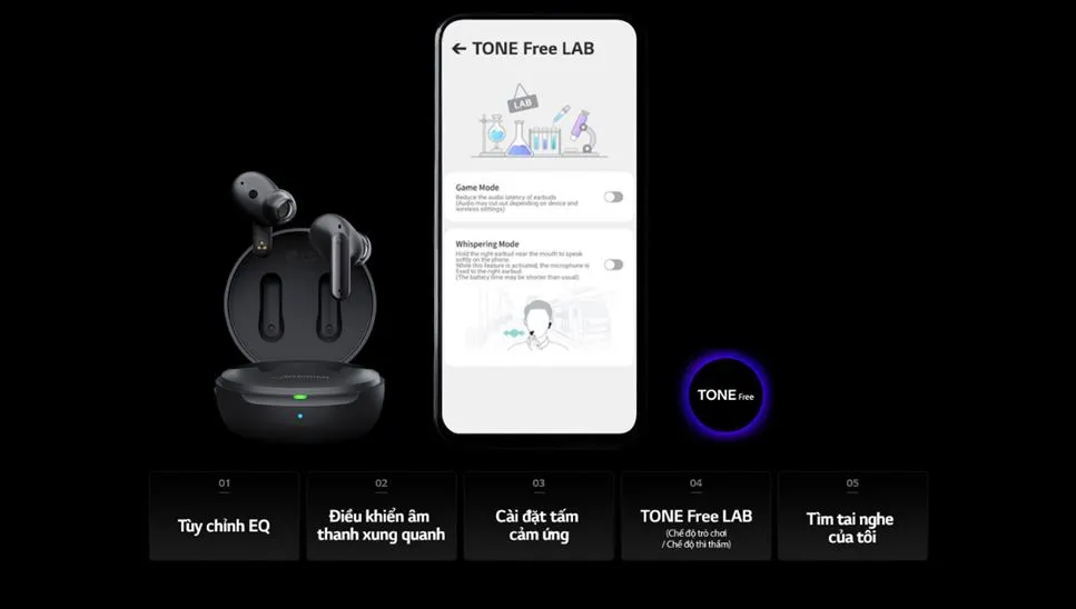 LG ra mắt loạt mẫu tai nghe không dây TONE Free  ảnh 7 LG ra mắt loạt mẫu tai nghe không dây TONE Free  ảnh 7