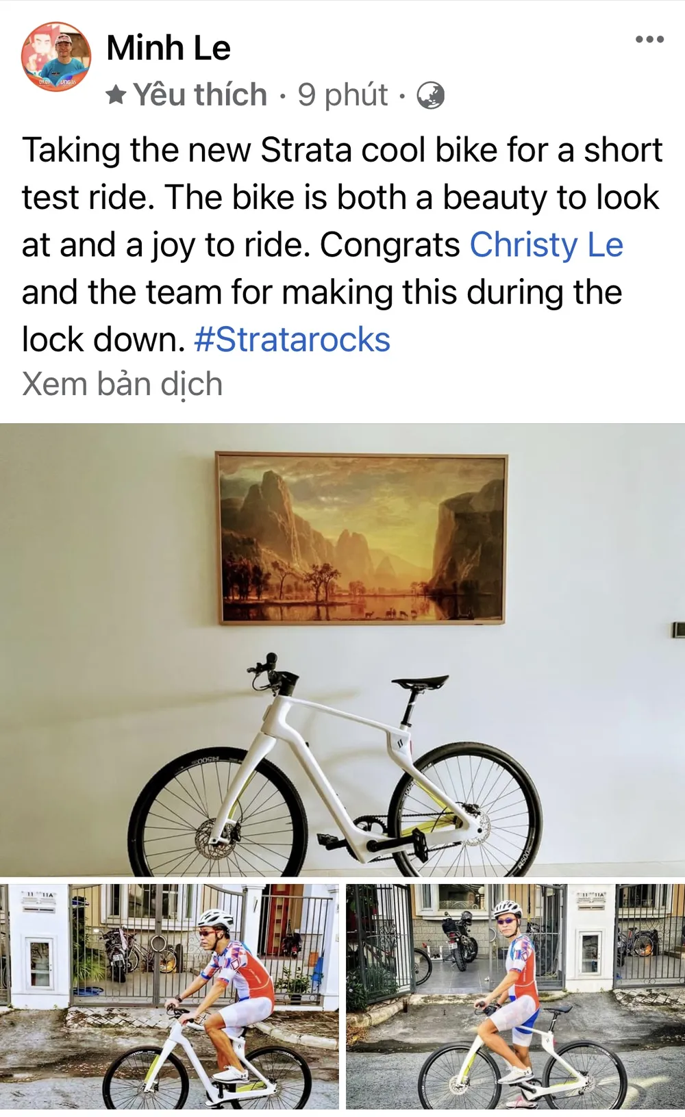 Xe đạp sợi carbon nguyên khối công nghệ in 3D “made in Vietnam” Superstrata nhận “mưa” lời khen từ cộng đồng mạng ảnh 1