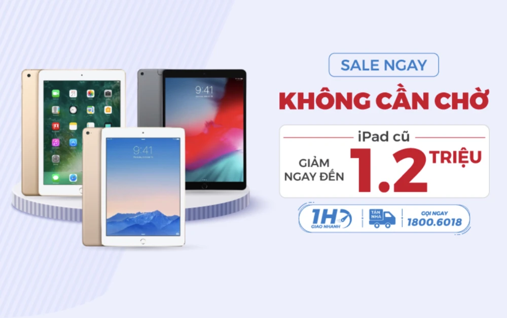 Tại Di Động Việt, khách hàng sắm iPad cũ sẽ nhận được các chính sách hậu mãi hấp dẫn 