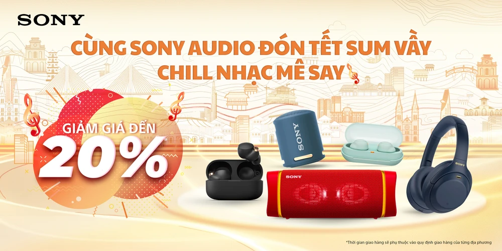 Khách hàng nhận nhiều ưu đãi lớn khi mua các sản phẩm âm thanh từ Sony 