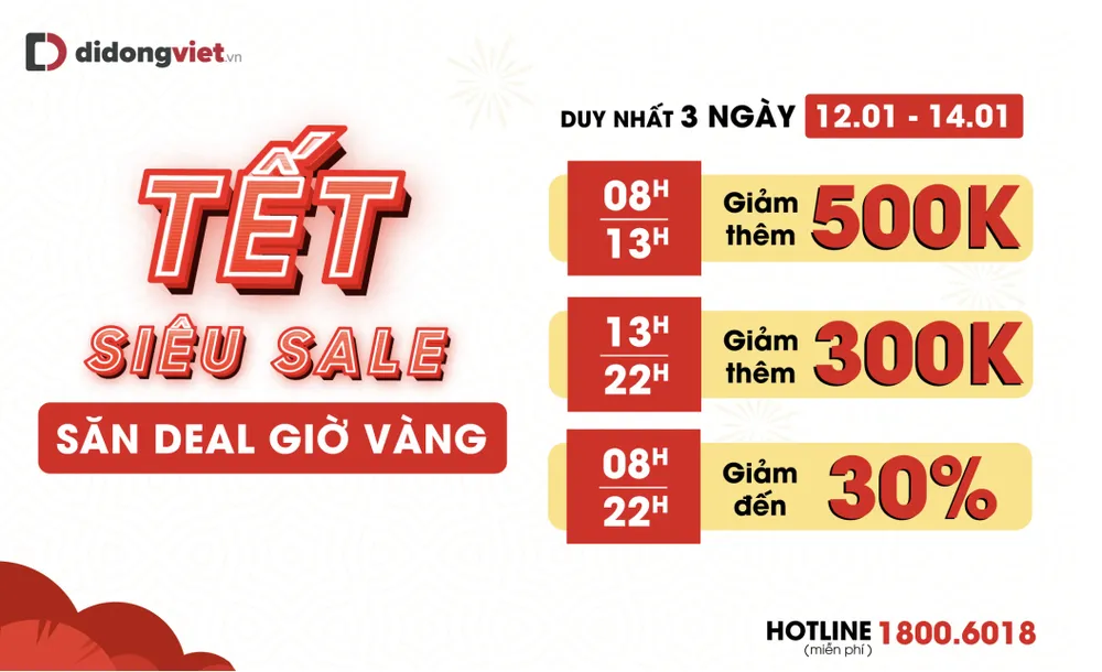 Điện thoại, MacBook giảm tiền triệu, phụ kiện giảm nửa giá dịp cận tết ảnh 1