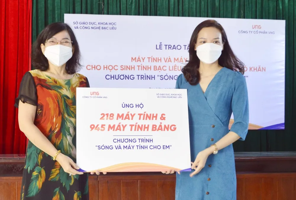 VNG trao tặng 4.000 laptop, máy tính bảng cho các em học sinh ảnh 1