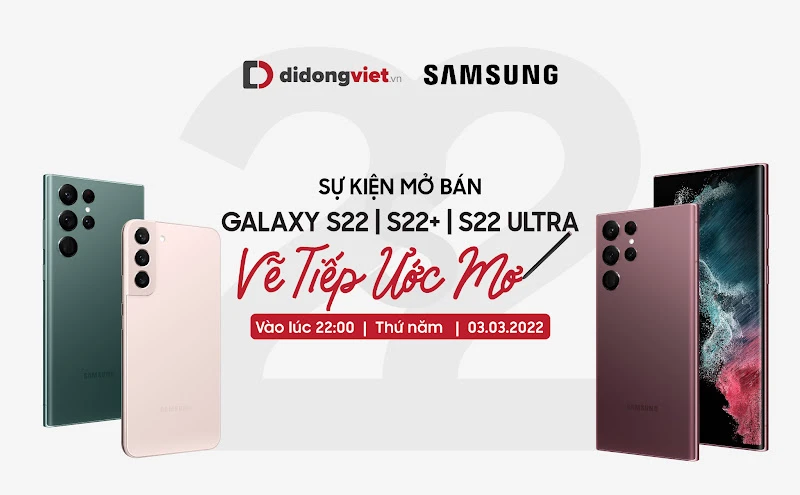 Mở bán Galaxy S22 series với chủ đề “Vẽ tiếp ước mơ” 