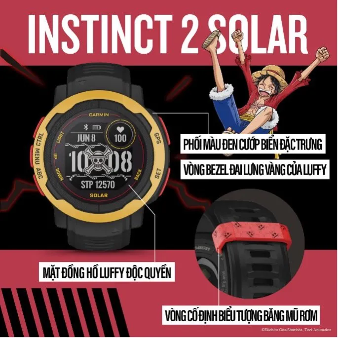 Garmin ra mắt Instinct 2 Solar lấy cảm hứng từ One Piece, phiên bản châu Á ảnh 1