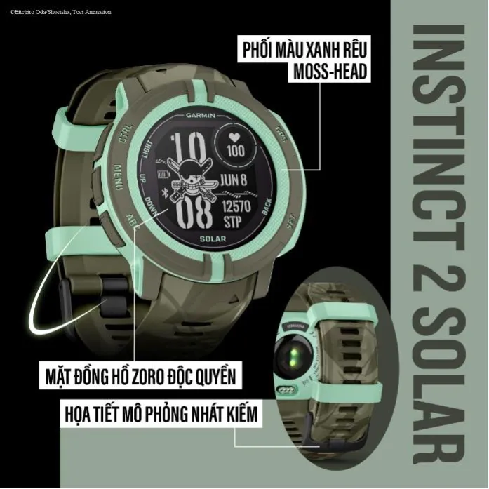 Garmin ra mắt Instinct 2 Solar lấy cảm hứng từ One Piece, phiên bản châu Á ảnh 2
