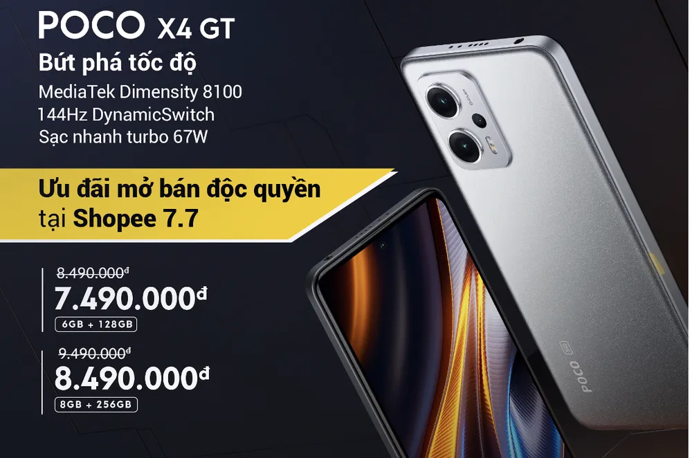 POCO X4 GT cùng bộ vi xử lý mạnh mẽ ảnh 3 POCO X4 GT cùng bộ vi xử lý mạnh mẽ ảnh 3