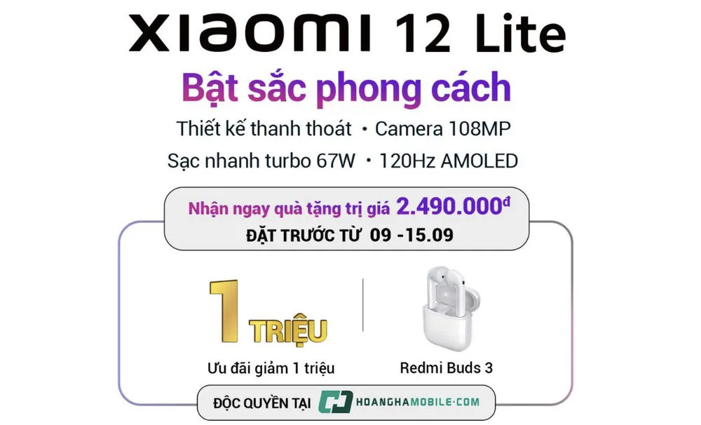 Xiaomi 12 Lite giá gần 10 triệu đồng ảnh 2 Xiaomi 12 Lite giá gần 10 triệu đồng ảnh 2
