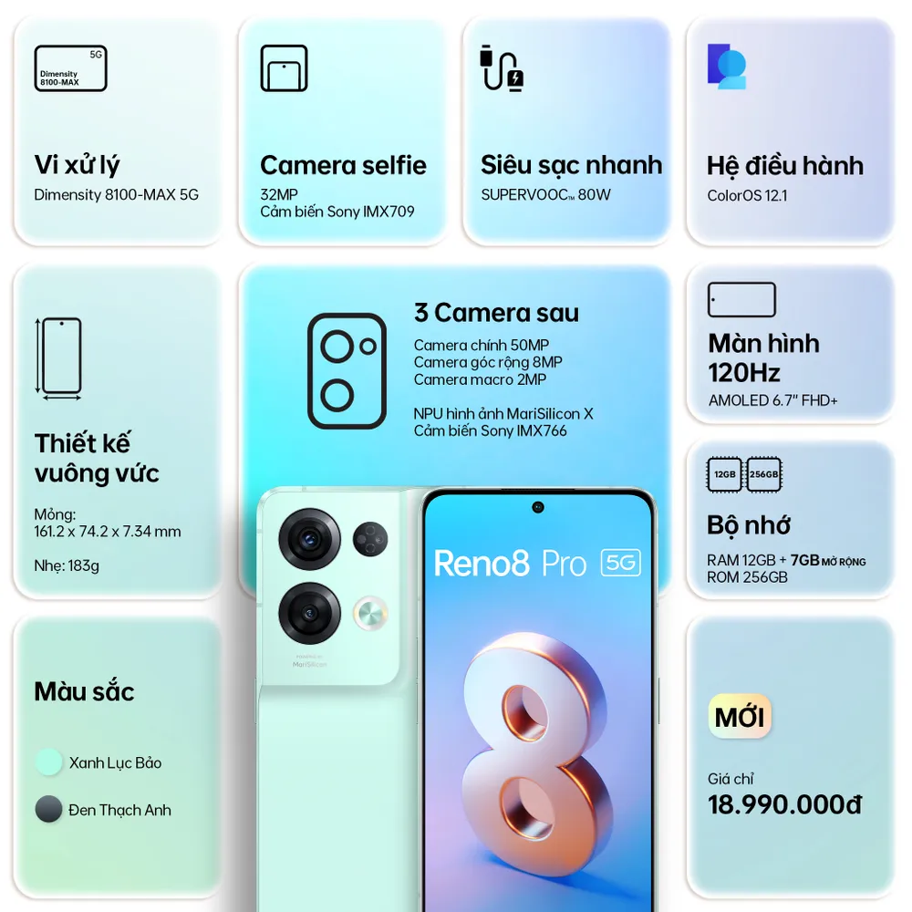 OPPO Reno8 Pro 5G, model cao cấp nhất của thế hệ Reno8 Series được ra mắt tại thị trường Việt Nam ảnh 10 OPPO Reno8 Pro 5G, model cao cấp nhất của thế hệ Reno8 Series được ra mắt tại thị trường Việt Nam ảnh 10