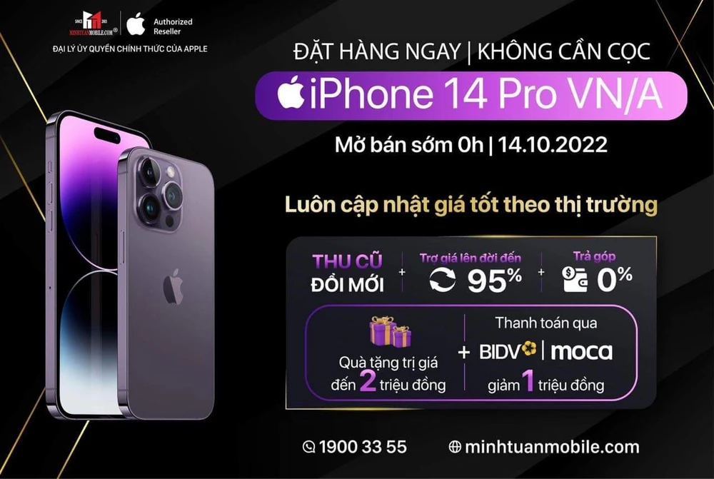 Minh Tuấn Mobile tung chương trình đặt hàng không cần đặt cọc