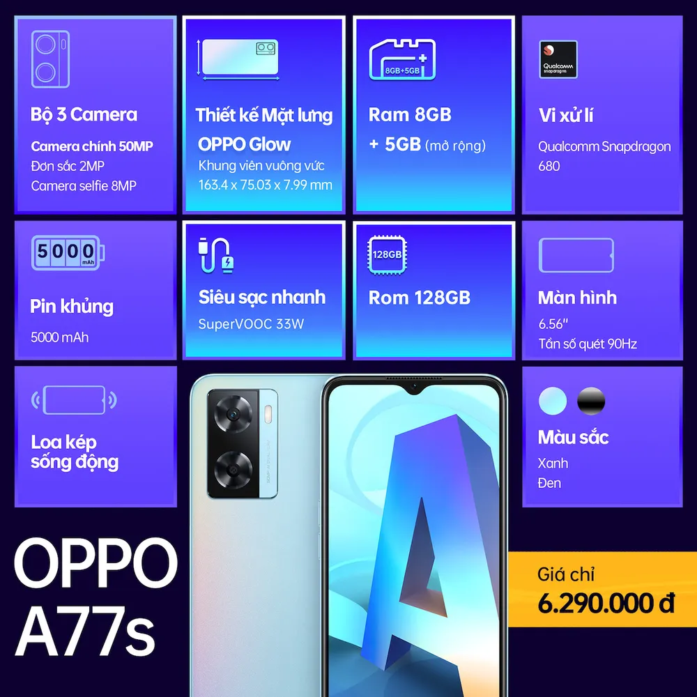 OPPO ra mắt A77s với thiết kế thời thượng và khả năng xử lý đa tác vụ mượt mà ảnh 4