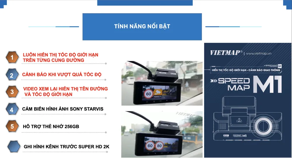 VIETMAP công bố Camera hành trình SPEEDMAP M1 giá trọn bộ gần 6 triệu đồng​ ảnh 1