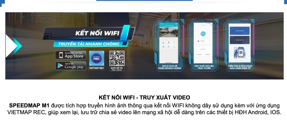 VIETMAP công bố Camera hành trình SPEEDMAP M1 giá trọn bộ gần 6 triệu đồng​ ảnh 5