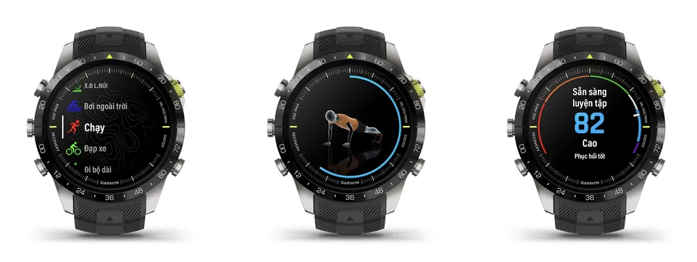 Với MARQ Athlete, vận động viên dễ dàng nâng cao giới hạn của bản thân với các chỉ số hiệu suất, theo dõi mức độ thể lực, khả năng hồi phục với tính năng Mức độ sẵn sàng luyện tập (Training Readiness). Với MARQ Athlete, vận động viên dễ dàng nâng cao giới hạn của bản thân với các chỉ số hiệu suất, theo dõi mức độ thể lực, khả năng hồi phục với tính năng Mức độ sẵn sàng luyện tập (Training Readiness).