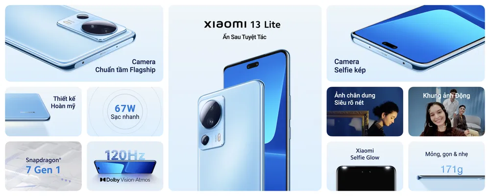 Thông số Xiaomi 13 Lite Thông số Xiaomi 13 Lite
