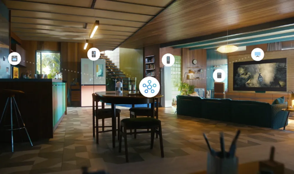 Samsung đã không ngừng cải tiến SmartThings – giải pháp cho Smart Home – ngôi nhà thông minh, bằng cách cho phép người dùng dễ dàng kết nối các thiết bị chỉ qua một bước, giúp họ dễ dàng tận hưởng sức mạnh kết hợp từ các thiết bị Samsung Samsung đã không ngừng cải tiến SmartThings – giải pháp cho Smart Home – ngôi nhà thông minh, bằng cách cho phép người dùng dễ dàng kết nối các thiết bị chỉ qua một bước, giúp họ dễ dàng tận hưởng sức mạnh kết hợp từ các thiết bị Samsung