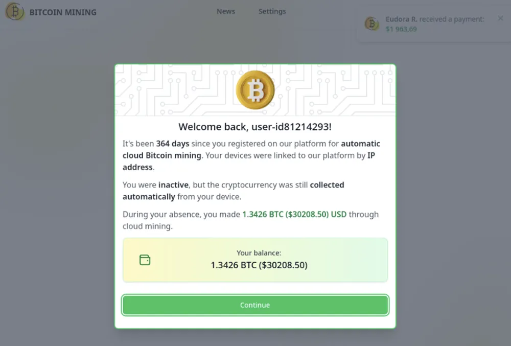 Một ví dụ về kế hoạch lừa đảo tiền điện tử đang hoạt động xảy ra vào tháng 2- 2023
