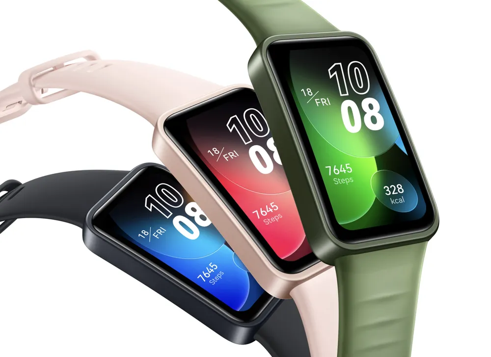 Vòng tay thể thao thông minh HUAWEI Band 8 là thiết bị đeo mỏng nhất và nhẹ nhất của HUAWEI hiện nay. Sản phẩm gói trọn các thành phần phức tạp vào thân máy với độ dày chỉ 8,99mm và nặng chỉ 14g. Thiết kế nổi bật không viền và bo góc cá tính