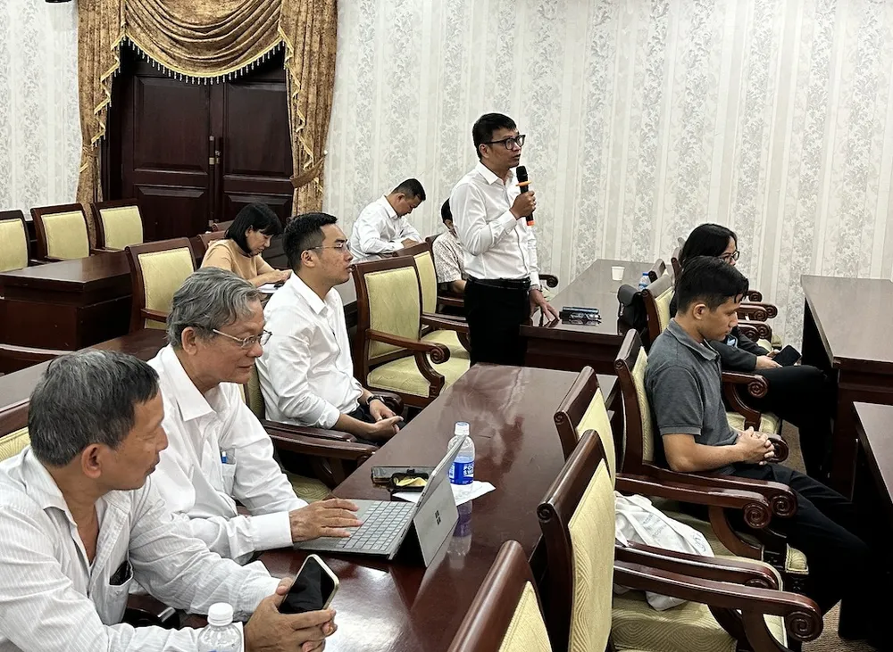 Tiến sĩ Võ Văn Khang phát biểu. Ảnh: T.BA