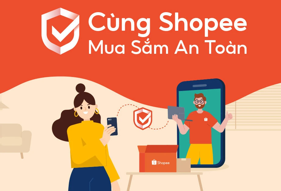 Cùng Shopee mua sắm an toàn giúp thương mại điện từ phát triển tốt hơn