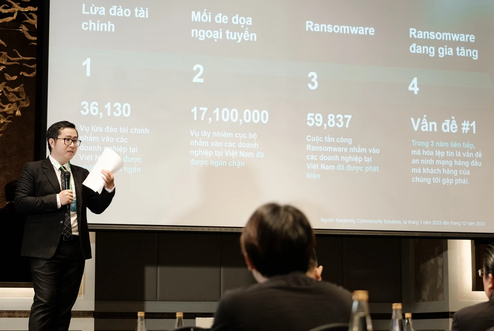 Ông Ngô Tấn Vũ Khanh, Giám đốc mảng doanh nghiệp của Kaspersky tại Việt Nam Ảnh Kaspersky 2 - Meet Kaspersky Next new flagship product line for business in Vietnam.jpg