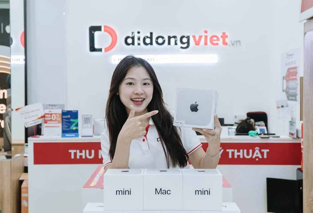 Mac mini M4 sẵn hàng tại hệ thống Di Động Việt