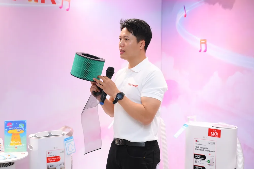 LG Dual Inverter Mojave, Máy hút ẩm công suất lớn, giải pháp toàn diện cho không gian sống khô ráo và trong lành Bộ lọc HEPA 360° hoạt động hiệu quả từ mọi hướng, có khả năng loại bỏ 99,999_ bụi siêu mịn kích thước nhỏ đến PM0.01.jpg